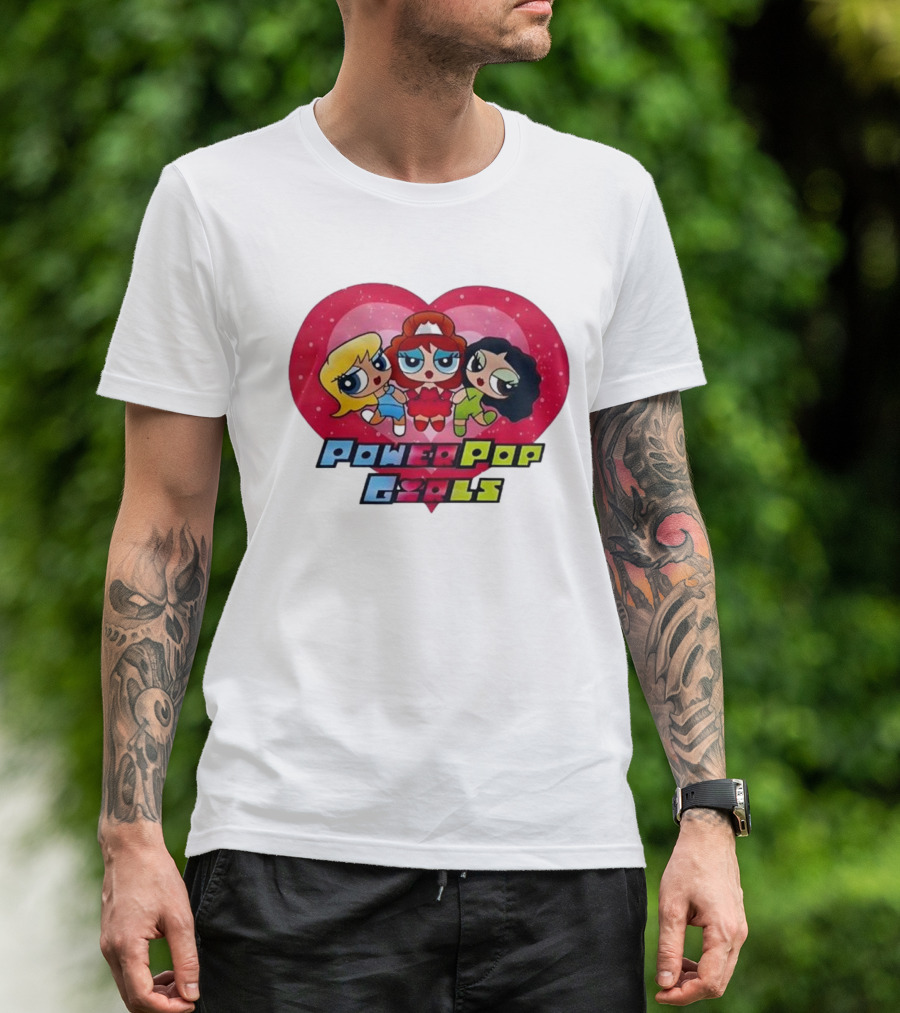 Chappell Roan Power Pop Girls Heart Cartoon Trio T-Shirt