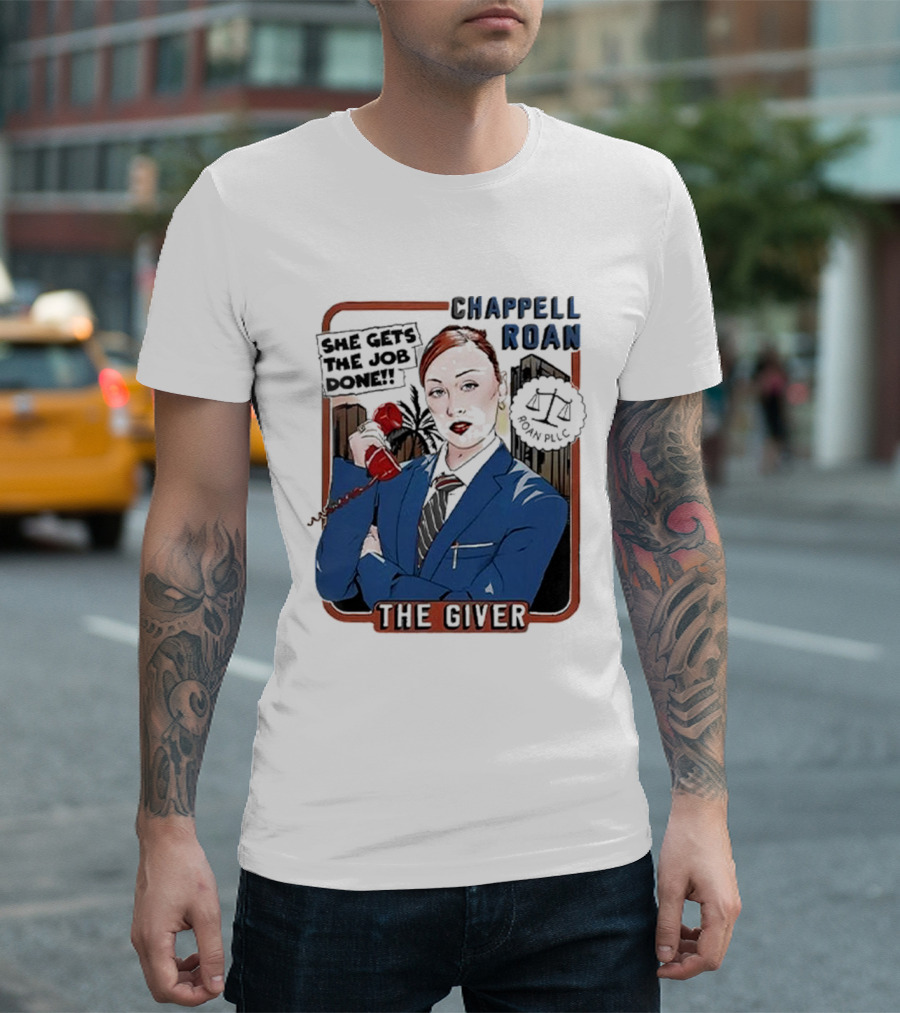 Chappell Roan The Giver Blue Suit Red Rose T-Shirt