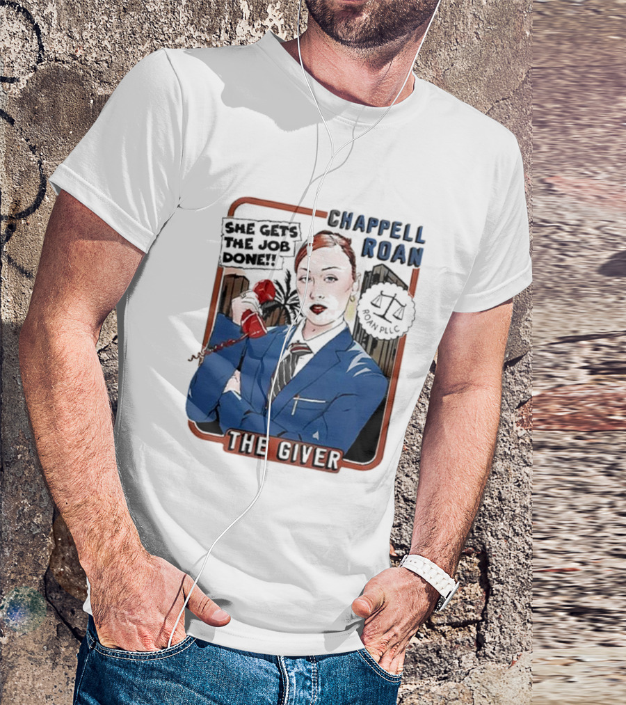 Chappell Roan The Giver Blue Suit Red Rose T-Shirt