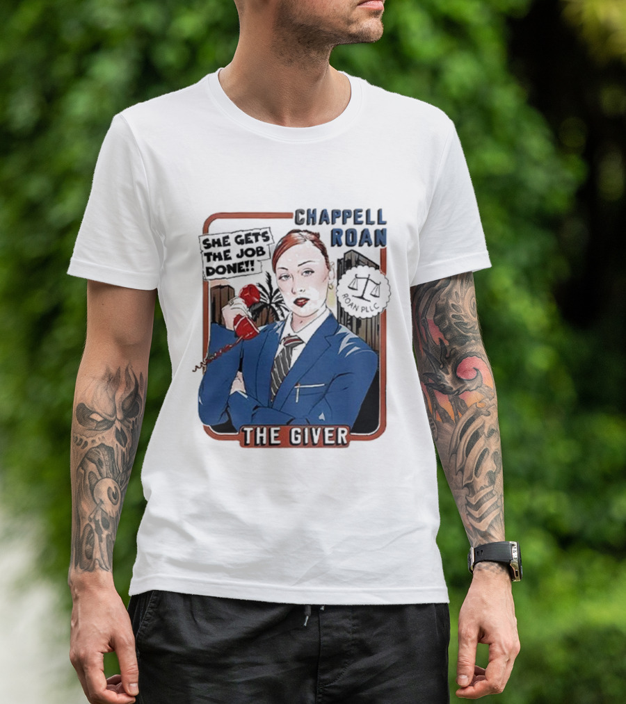 Chappell Roan The Giver Blue Suit Red Rose T-Shirt