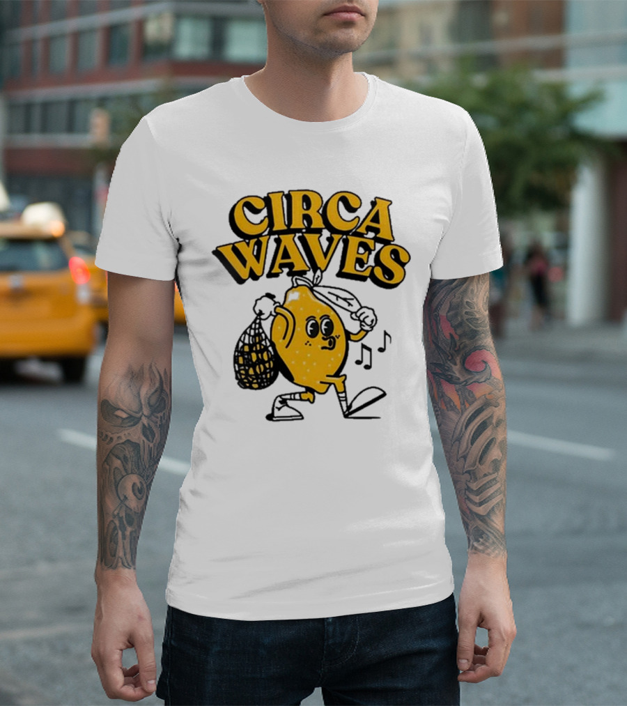 Circa Waves Leroy The Lemon Running Cartoon T-Shirt