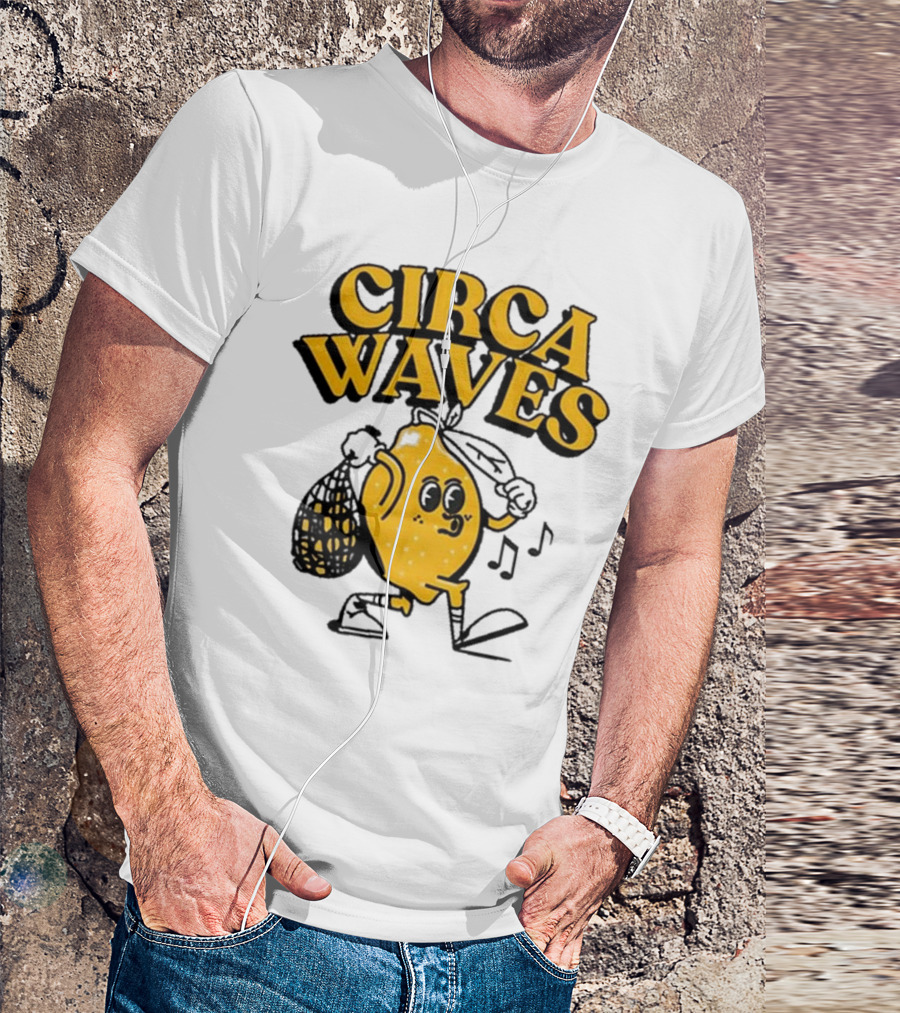 Circa Waves Leroy The Lemon Running Cartoon T-Shirt