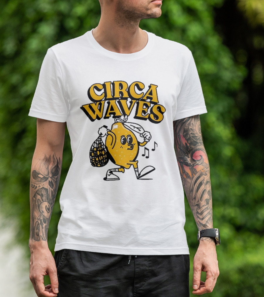 Circa Waves Leroy The Lemon Running Cartoon T-Shirt