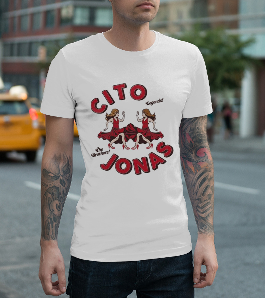 Cito Jonas Legends The Brothers Dancing Twins T-Shirt