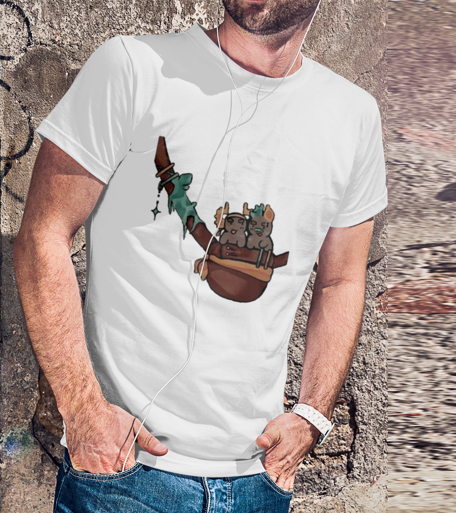 Coilpunk Steam Coil Phighting In A Bag Wizard Staff Adventure T-Shirt