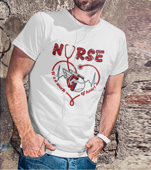 Cleveland Guardians Nurse Appreciation 2025 Worth Of Heart T-Shirt