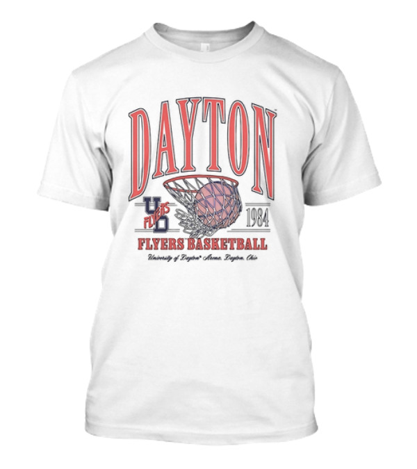 Dayton Flyers Basketball 1983 84 College Basketball Team Vintage Style T-Shirt
