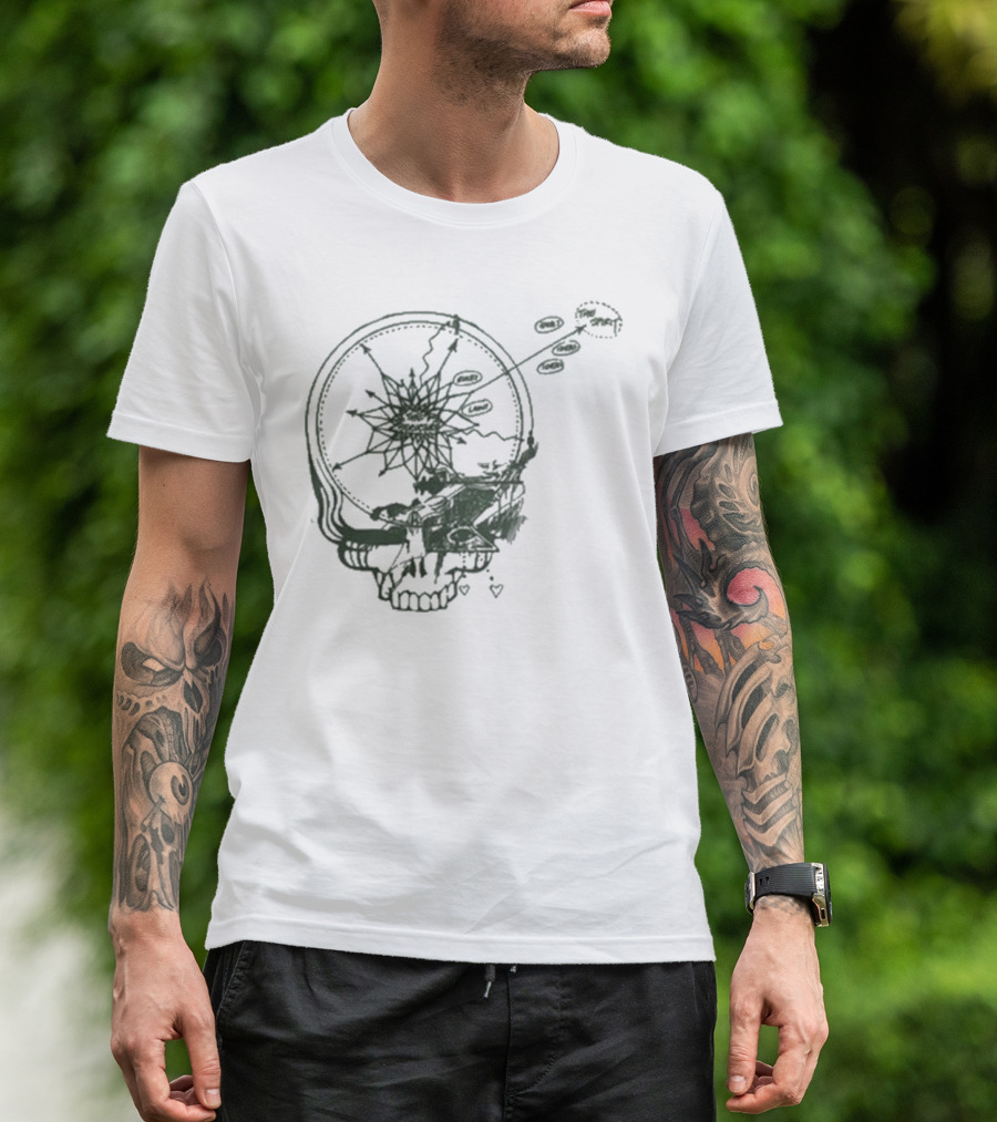 Dead & Company Psychedelic Skull Staring At Goats 2025 T-Shirt