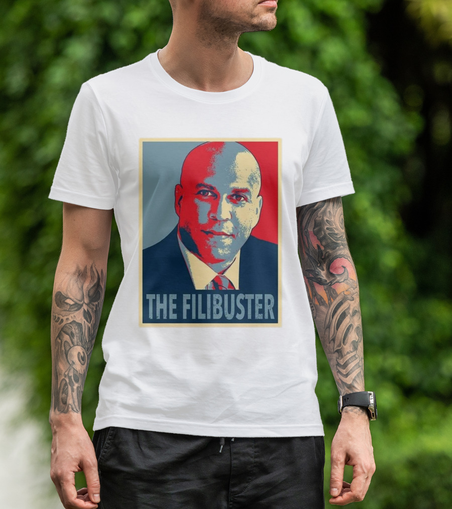 Cory Booker The Filibuster Vintage Style T-Shirt