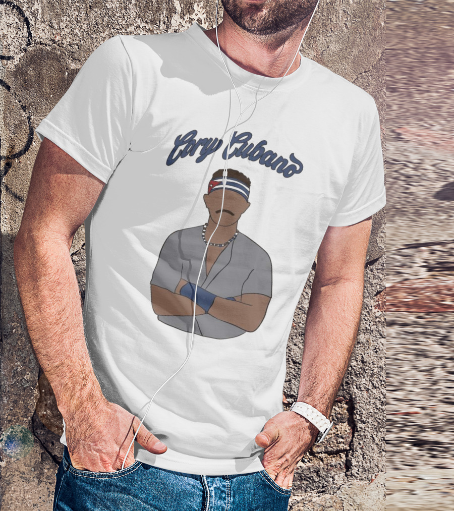 Cory Cubano Stylized Illustration With Headband And Necklace T-Shirt