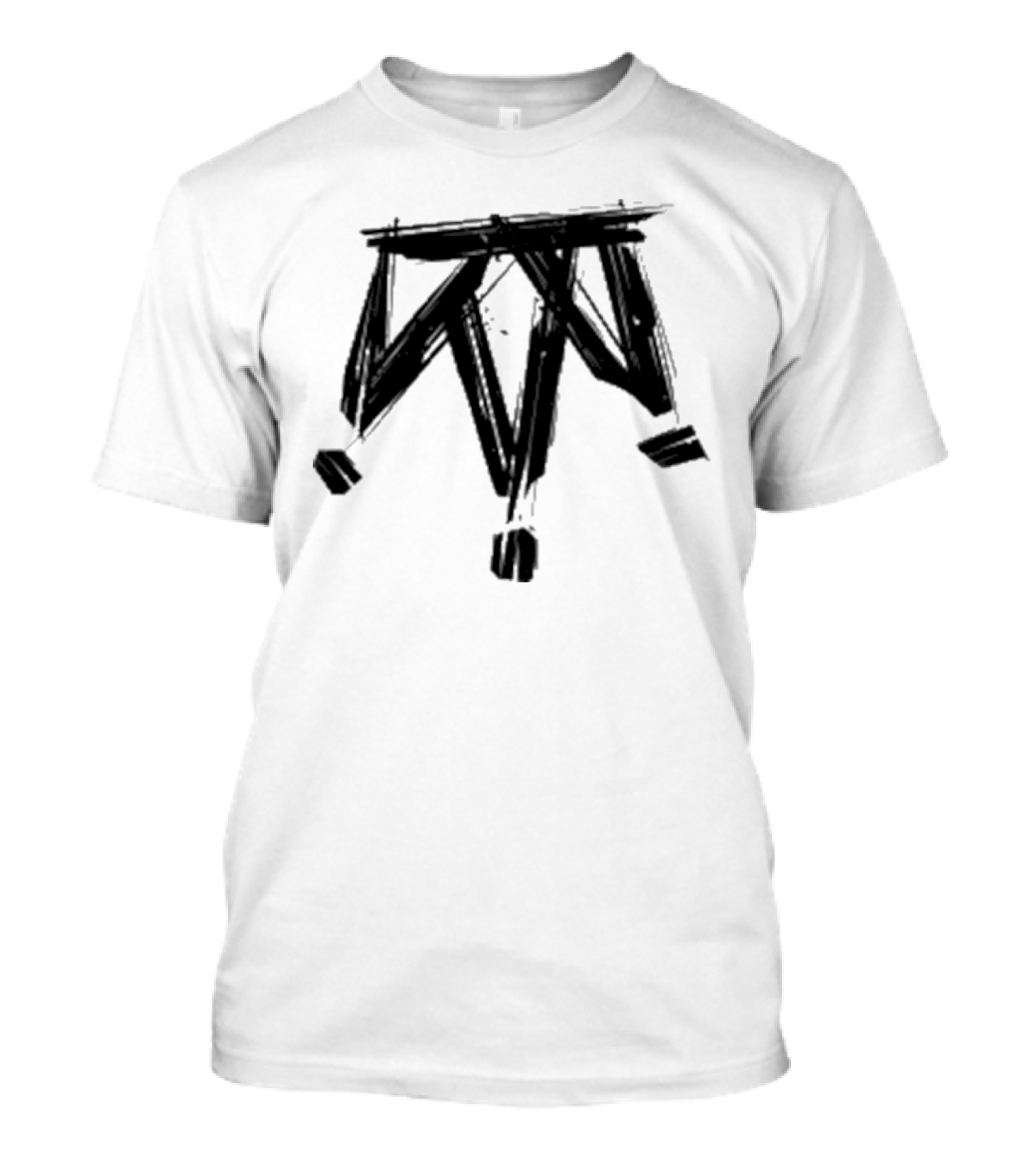 Damian Drake The Crown Vintage Skull Wings And Cross Skeleton Motif T-Shirt