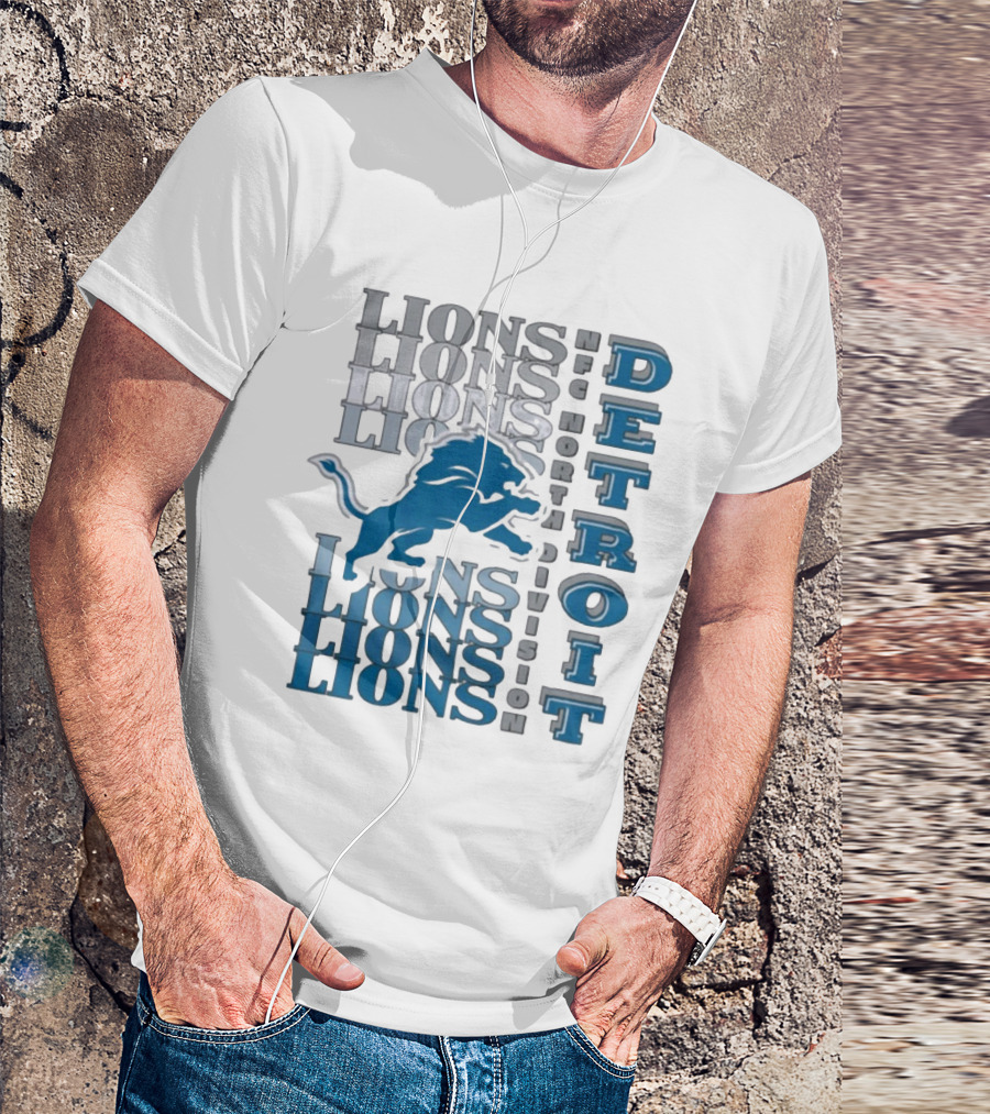 Detroit Lions NFC North Division LIONS DETROIT T-Shirt