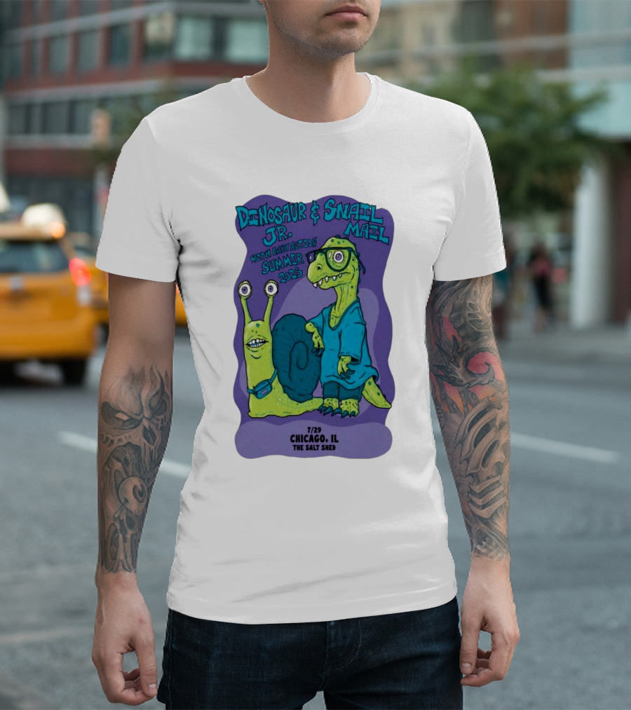 Dinosaur Jr. Snail Mail Summer 2025 Chicago IL The Salt Shed T-Shirt