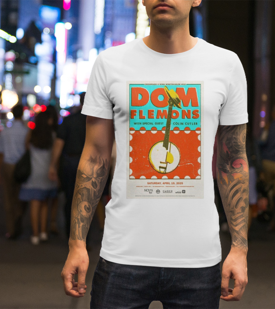 Dom Flemons With Special Guest Colin Cutler Crossroads NCMA Winston-Salem April 19 2025 T-Shirt