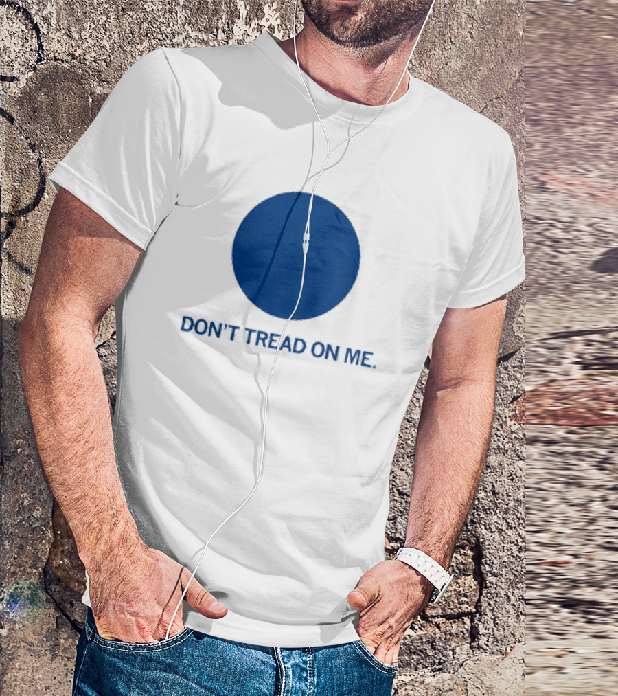 Don’t Tread On Me Blue Dot Circular Emblem T-Shirt