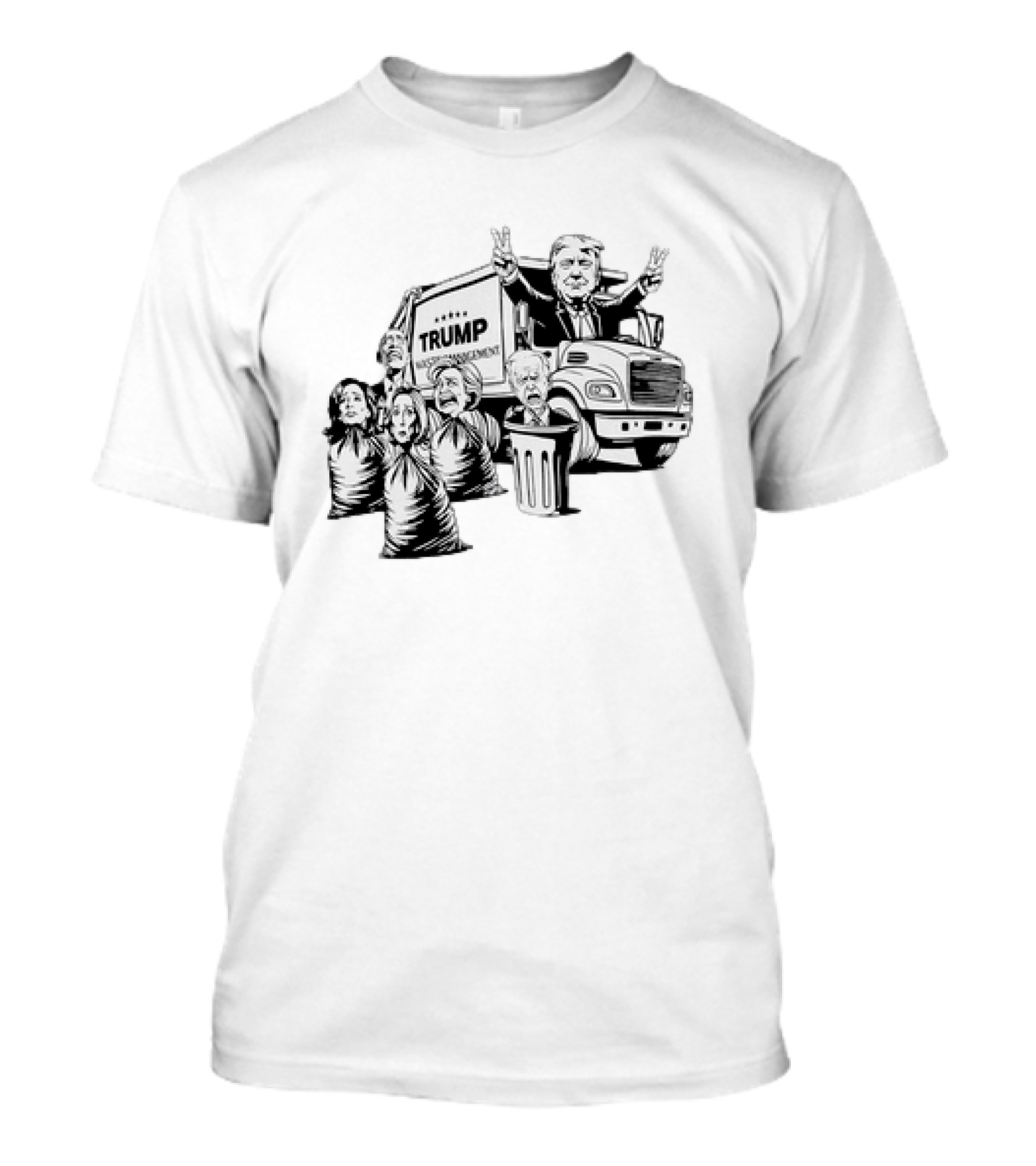 Trump Waste Management Political Cartoon Parody T-Shirt