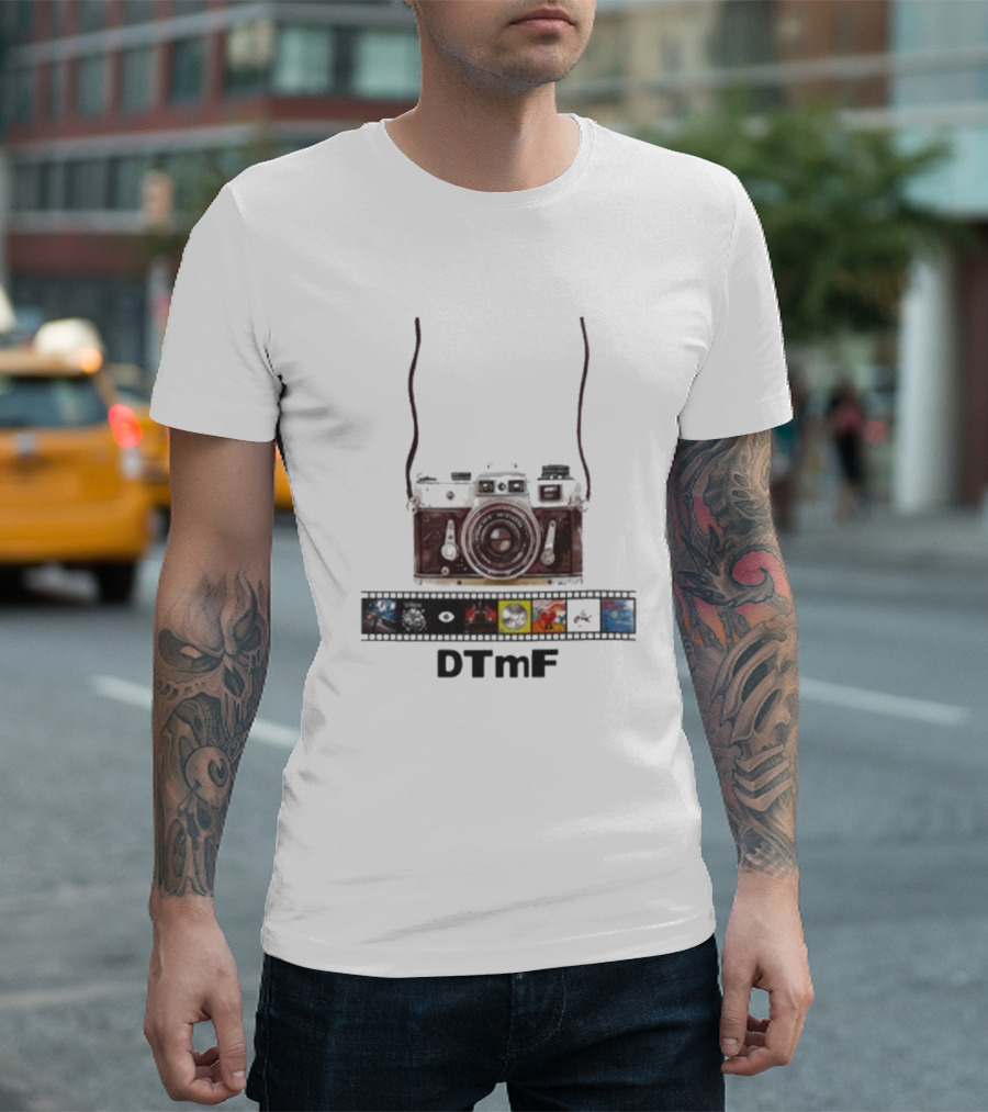 DTmF Camera Filmstrip Album 2025 Bad Bunny Signature T-Shirt