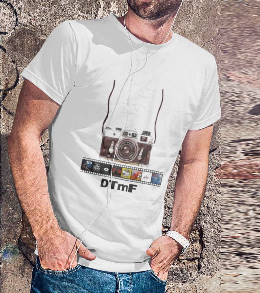DTmF Camera Filmstrip Album 2025 Bad Bunny Signature T-Shirt