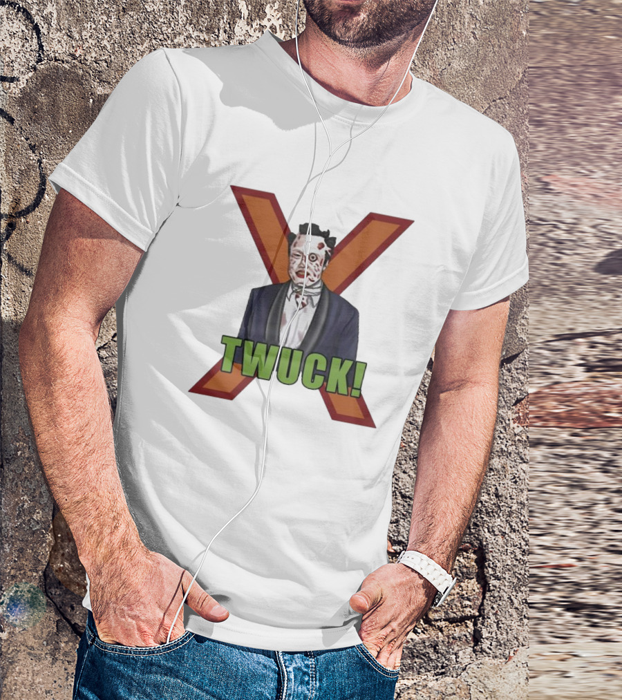 Elon Musk Zombie Twuck! Red X Background T-Shirt