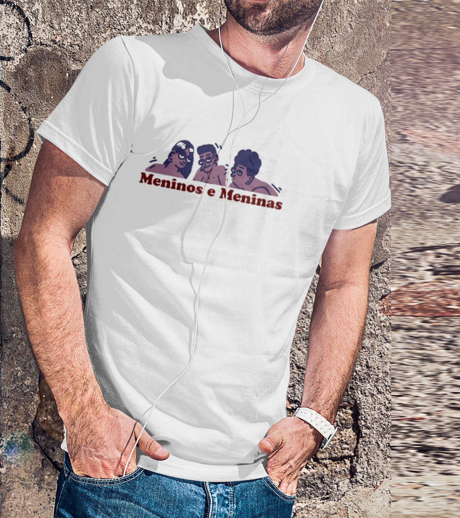 Meninos E Meninas Eri Eros Playful Cartoon Illustration T-Shirt