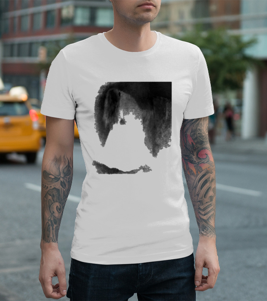 Ethel Cain Perverts Tour Grunge Style Black and White Distressed Print T-Shirt