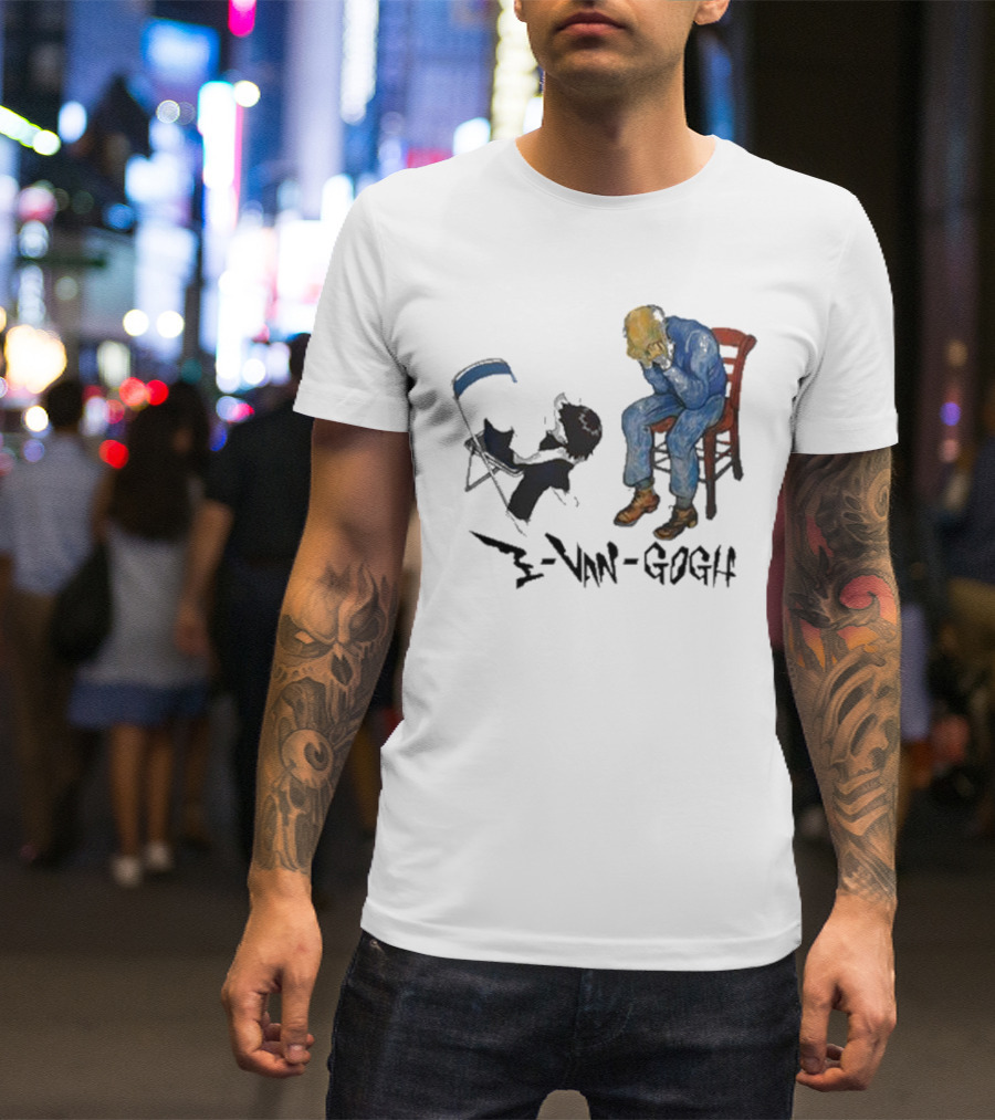 Evangogh Ikari Shinji And Gate Van Gogh Mashup T-Shirt