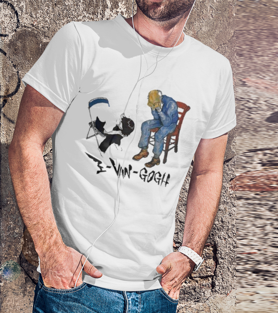 Evangogh Ikari Shinji And Gate Van Gogh Mashup T-Shirt