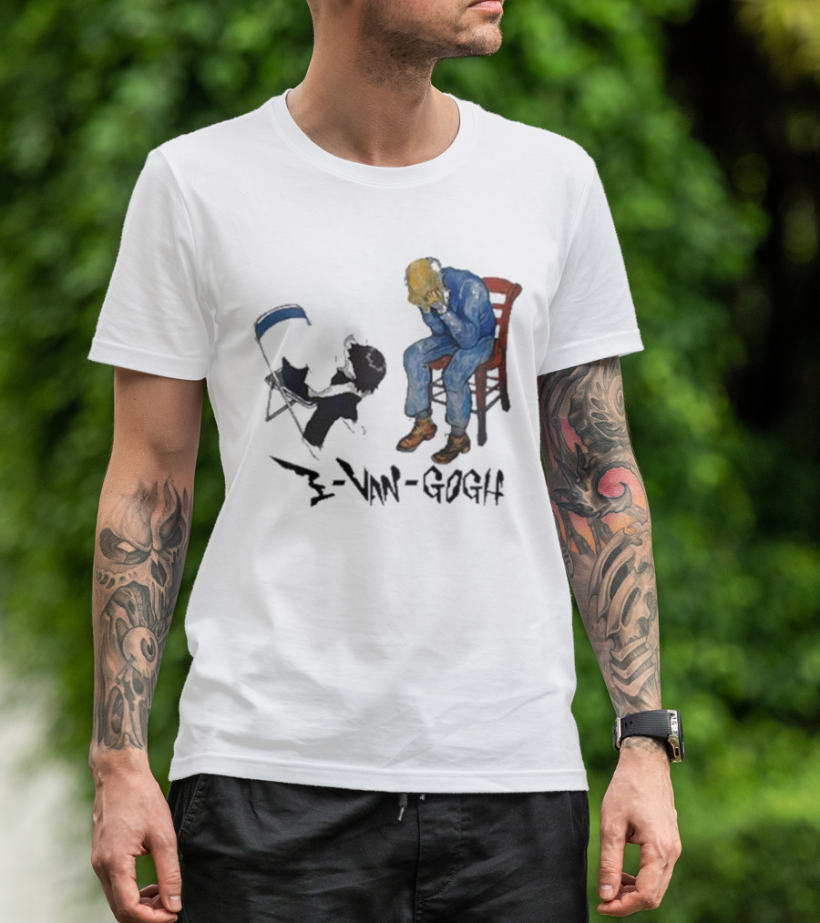 Evangogh Ikari Shinji And Gate Van Gogh Mashup T-Shirt