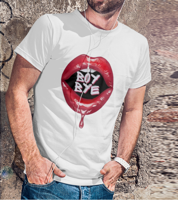Fabulous Demps Boy Bye Red Lips Bold Style T-Shirt