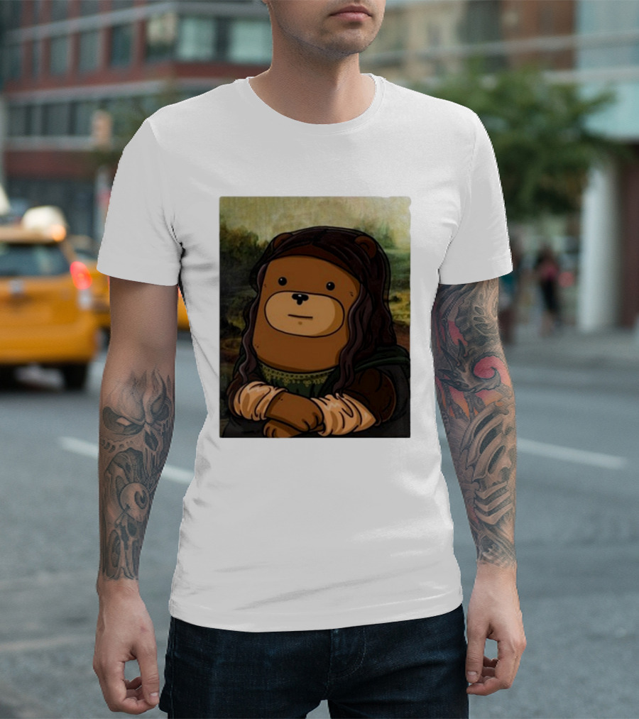 Figen.Eth Boi The Bear Mona Lisa Parody T-Shirt