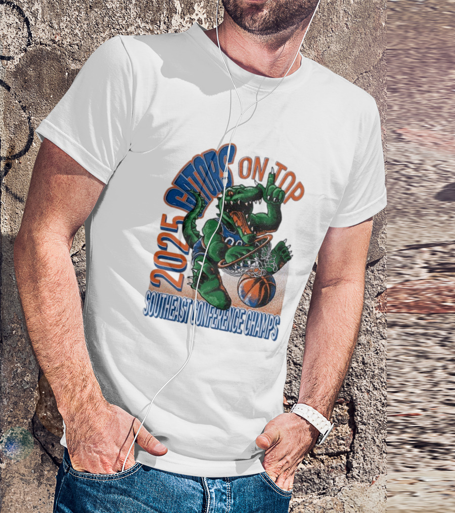 2025 Gators On Top Southeast Conference Champs T-Shirt