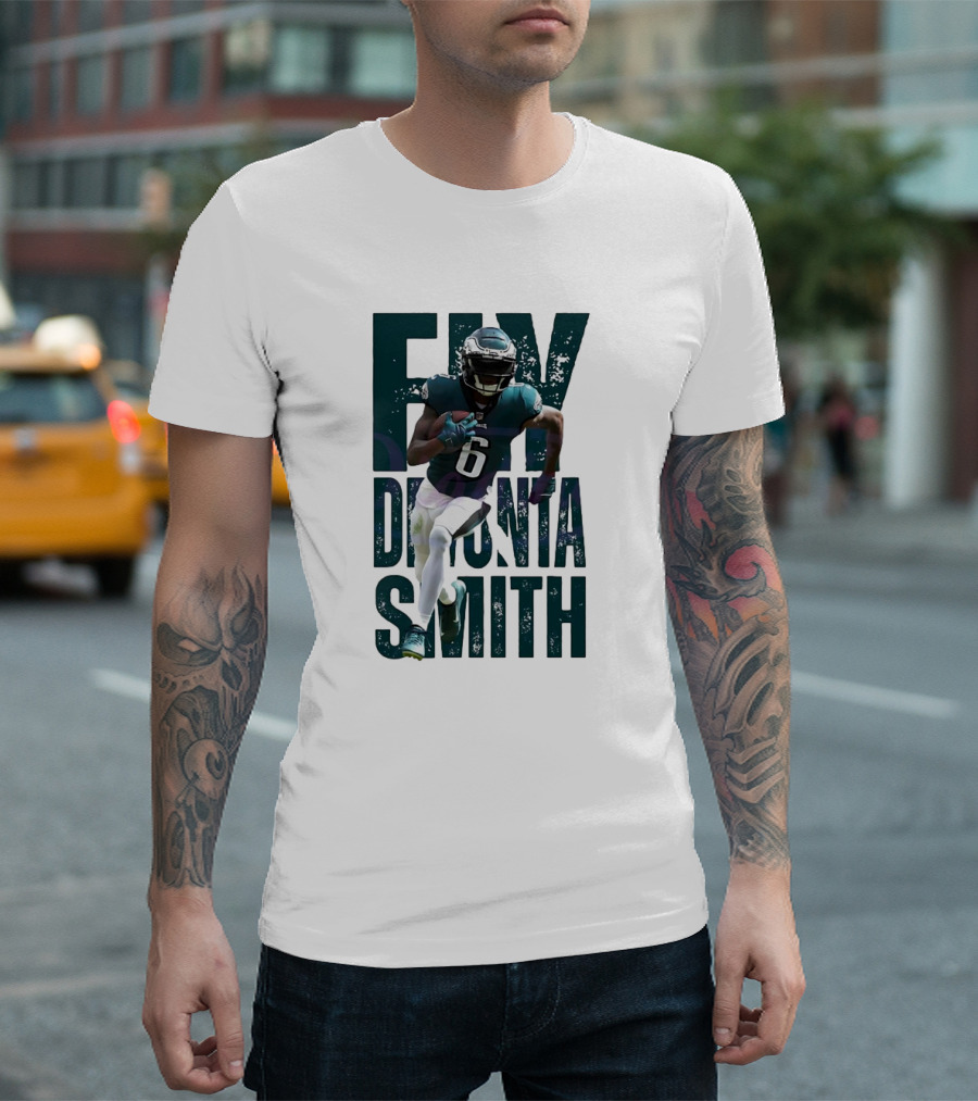 FLY Devonta Smith Philadelphia Eagles Super Bowl LIX 2025 T-Shirt