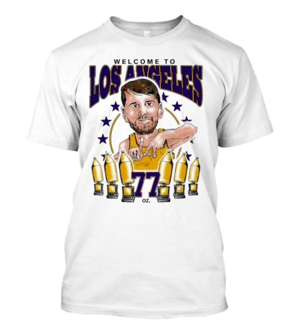 Los Angeles 77 Basketball Stars And Bottles T-Shirt