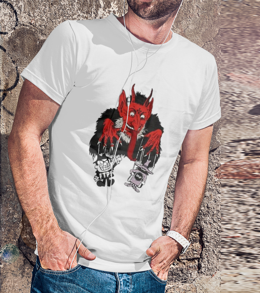 FTP Krampus Devil Puppet Master With FTP Characters T-Shirt