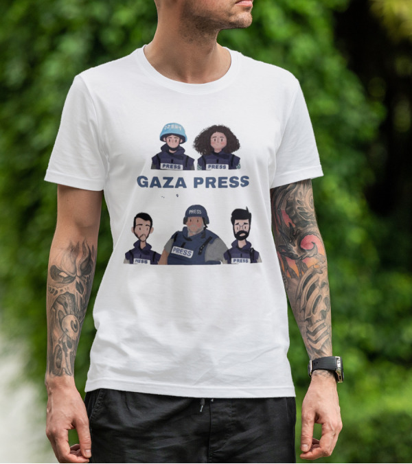 Gaza Press Heroes Cartoon Characters PRESS T-Shirt