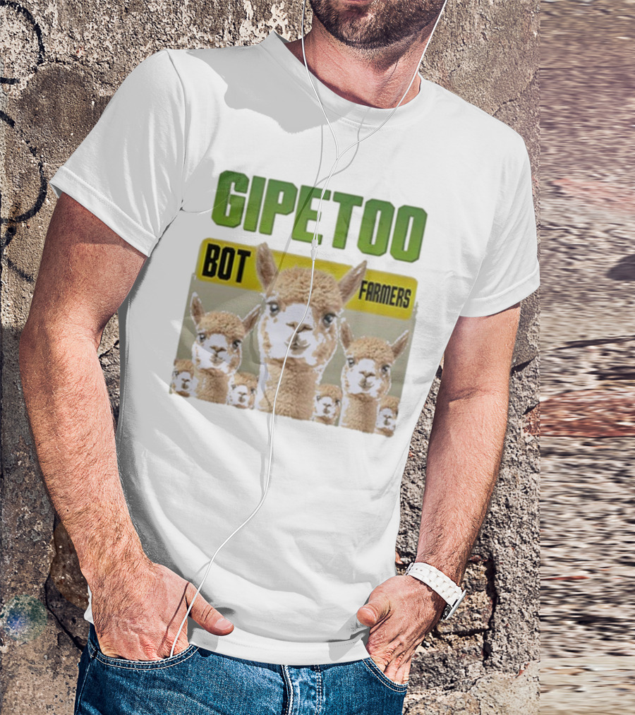 Gipetoo Bot Farmers Alpaca Crew T-Shirt