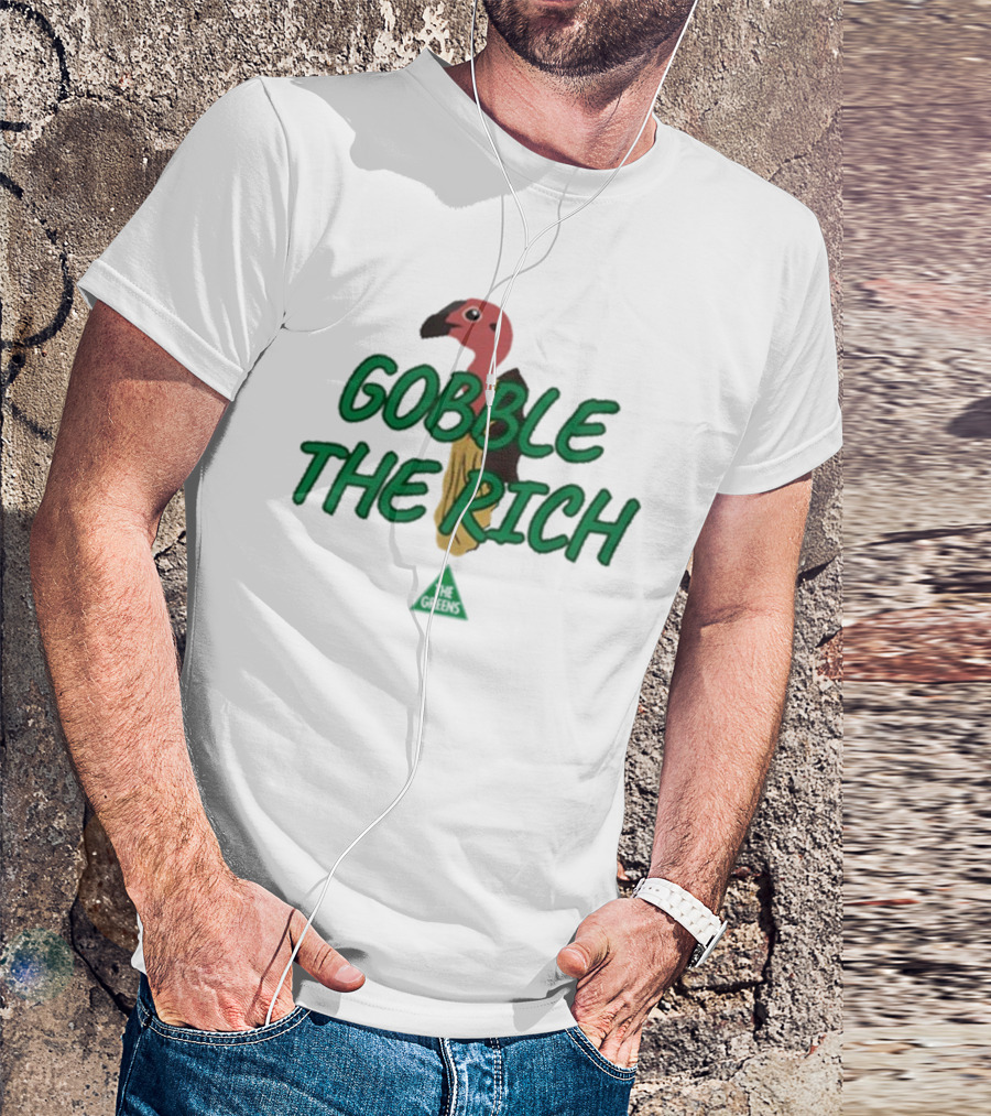 Gobble The Rich Vulture Illustration T-Shirt