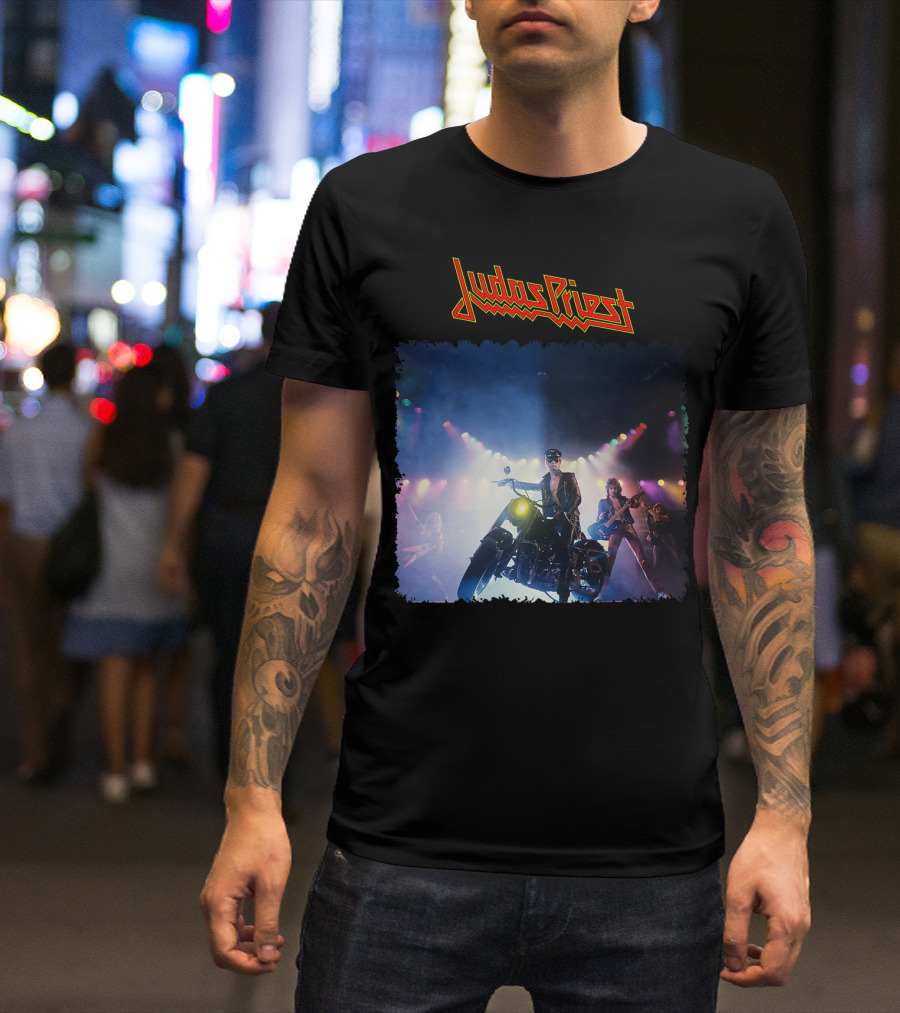 Judas Priest Unleashed In The East Motorcycle Concert Scene T-Shirt