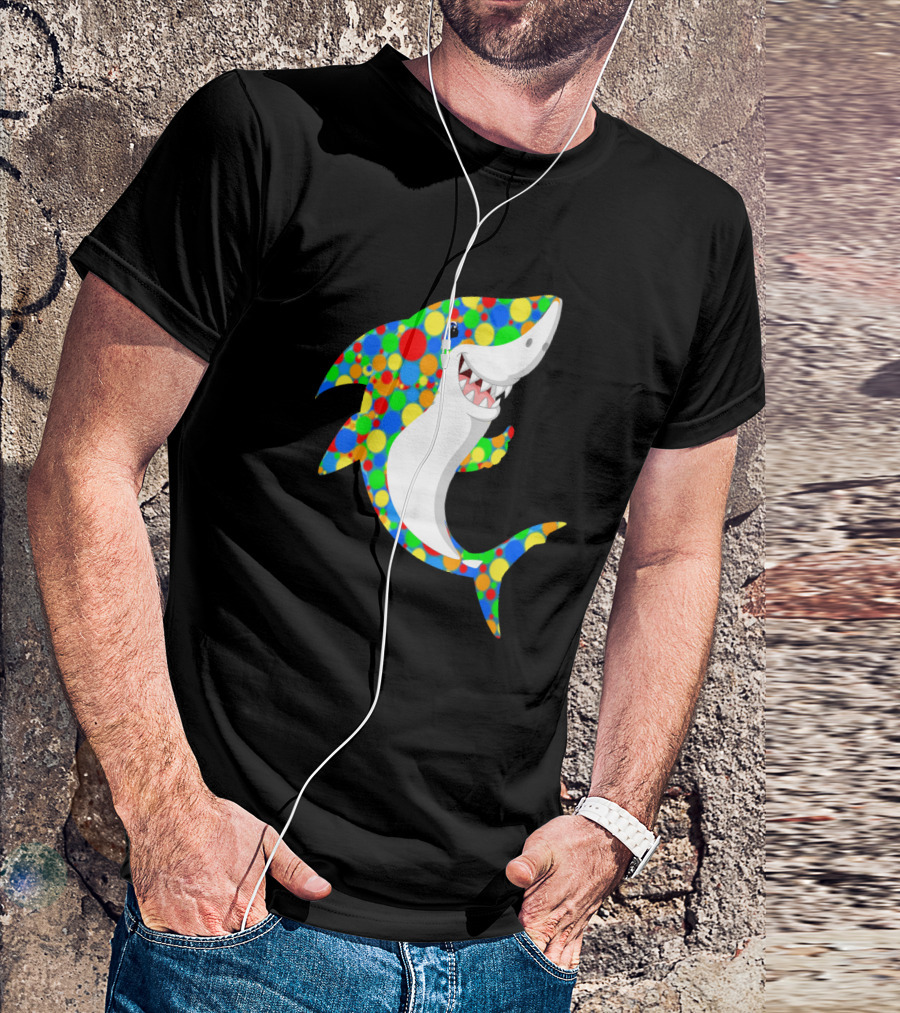 Polka Dot Shark Celebration For International Dot Day T-Shirt