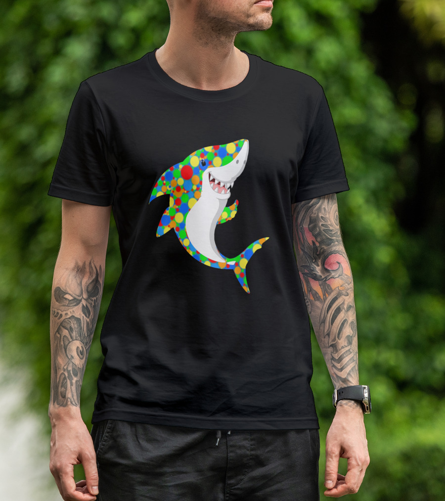 Polka Dot Shark Celebration For International Dot Day T-Shirt