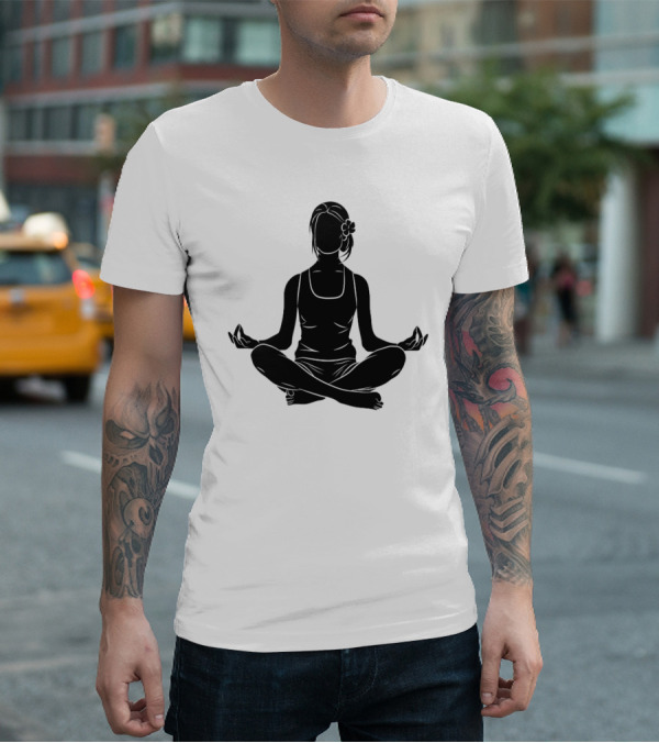 Namast'ay Home Get High Weed Yoga Meditation Pose T-Shirt