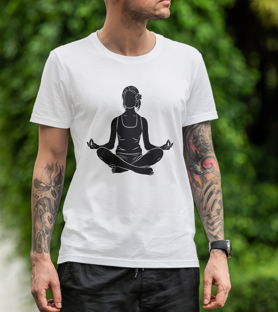 Namast'ay Home Get High Weed Yoga Meditation Pose T-Shirt