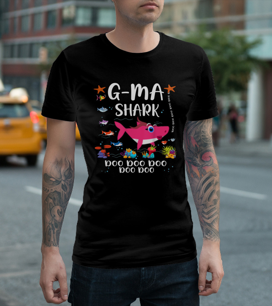 G Ma Shark Doo Doo Doo Doo Matching Family Shark T-Shirt