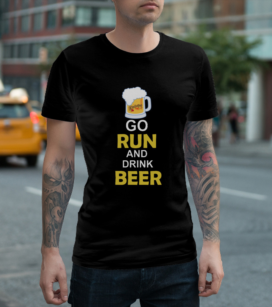 Oktoberfest Mug GO RUN AND DRINK BEER T-Shirt