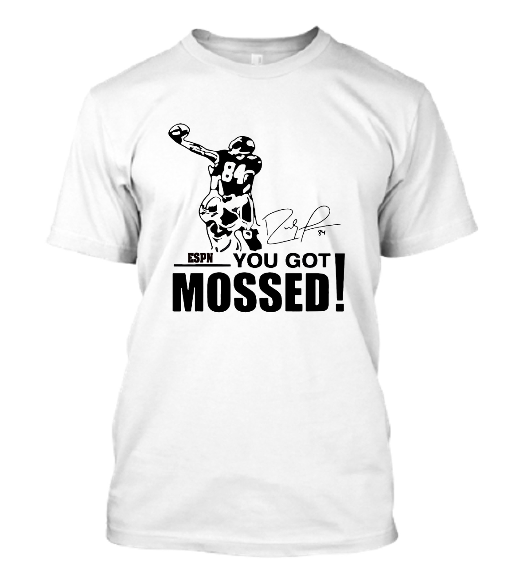 ESPN You Got Mossed 84 Signature Football T-Shirt