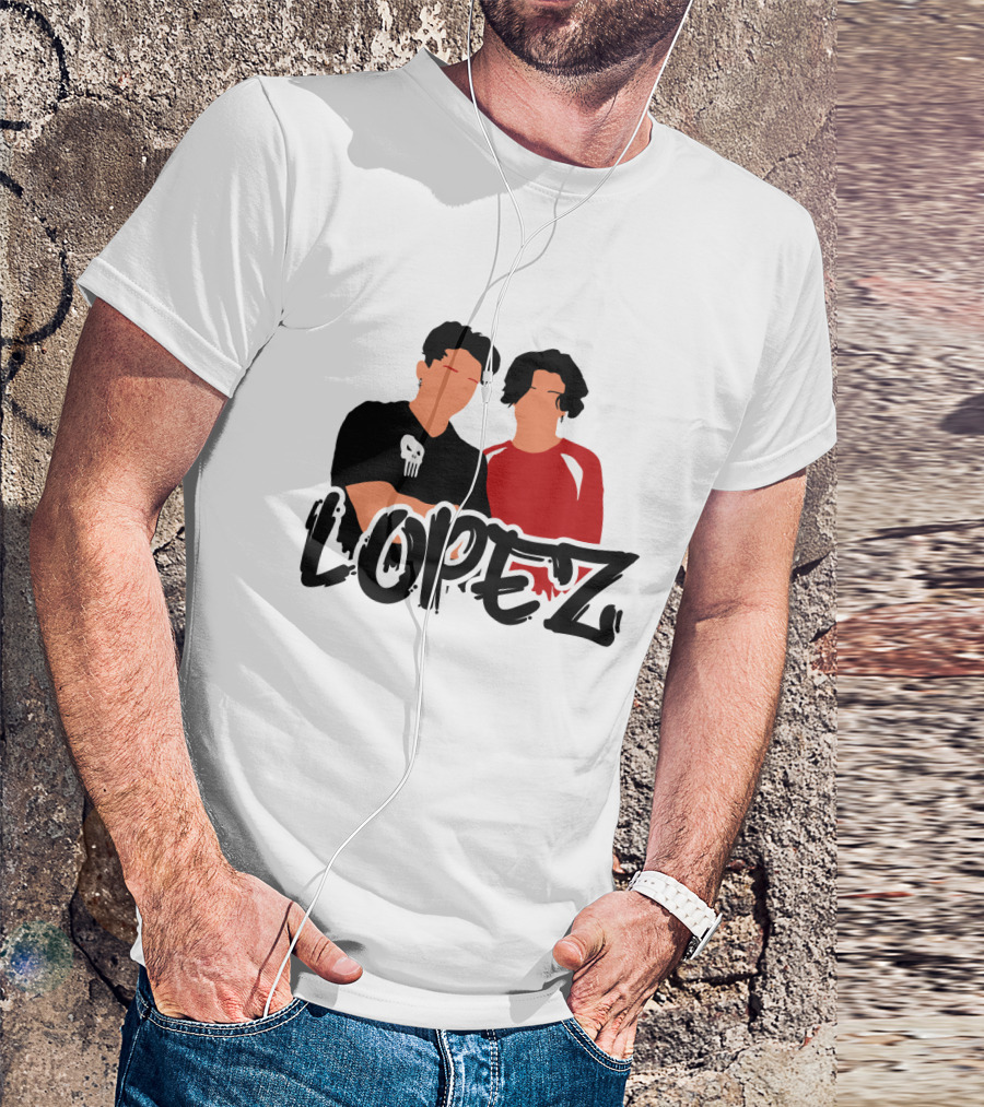 LOPEZ Punisher Skull Duo T-Shirt