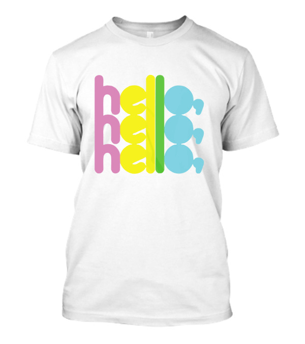 Deafheaven Hello Colorful Pastel Text T-Shirt