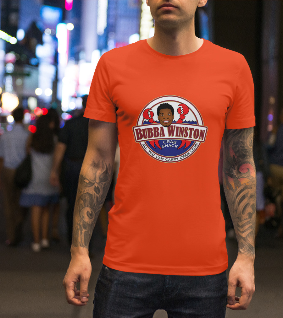 Bubba Winston Crab Shack All You Can Carry Crab Legs T-Shirt
