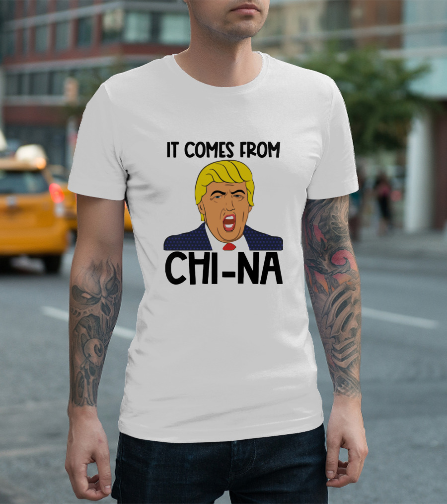 It Comes From China Trump Face T-Shirt