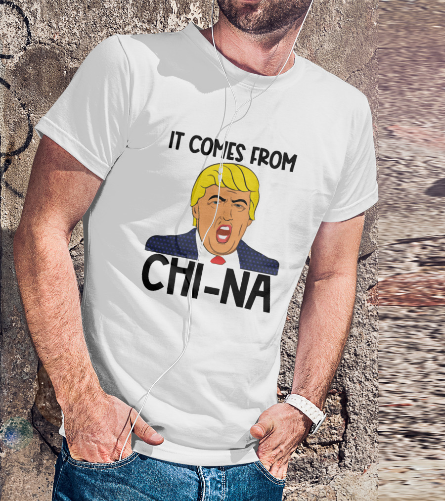 It Comes From China Trump Face T-Shirt